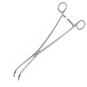 多目的・大動脈鉗子 クーリー 無外傷性 強弯 28.5cm ビー・ブラウンエースクラップ