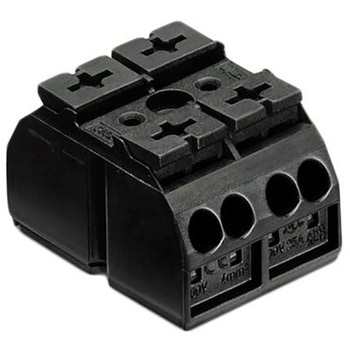 中継用端子台 0.5 → 4mm2 黒 1袋 10個入 ワゴジャパン