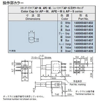 超小型押しボタンスイッチ - ニデックコンポーネンツ(旧：日本電産コパル電子)