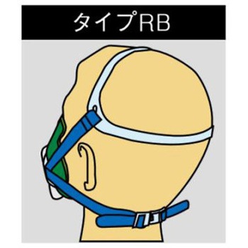 直結型防毒マスク 1缶式 エスコ