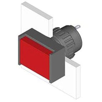 表示灯 48V 実装ホールサイズ：16.2mm EAO