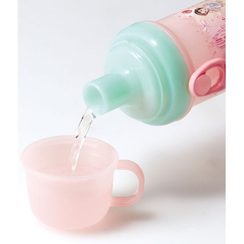 直飲みコップ付きプラ水筒 スケーター