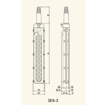 SBN-10-WZ クレーン・ホイスト用押釦スイッチ SBN型 1個 新晃電機