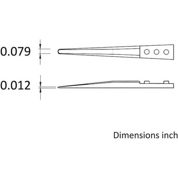 セラミックチップ交換式 ステンレスピンセット Ideal-Tek
