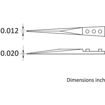 セラミックチップ交換式 ステンレスピンセット Ideal-Tek