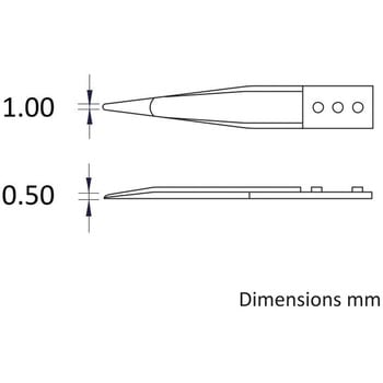 セラミックチップ交換式 ステンレスピンセット Ideal-Tek