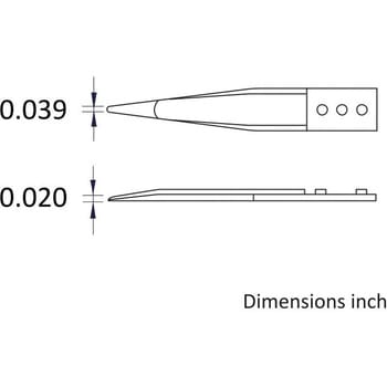 セラミックチップ交換式 ステンレスピンセット Ideal-Tek