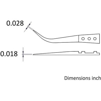 セラミックチップ交換式 ステンレスピンセット Ideal-Tek