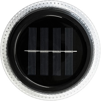 ソーラー充電式フットライト【丸形】2P トレードワン