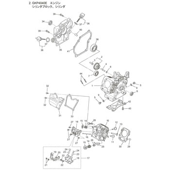 429134 GKP4040E シリンダブロック，シリンダ部品 シリンダブロツク 1