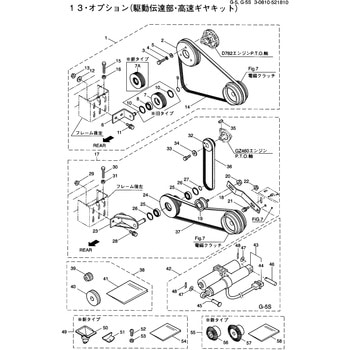 (駆動伝達部)部品 ヒラザガネ BIGM(丸山製作所)