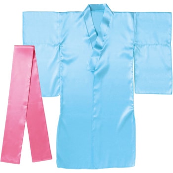 ソフトサテン 着物(おくみ付) 水(帯桃) アーテック[学校教材・教育玩具]