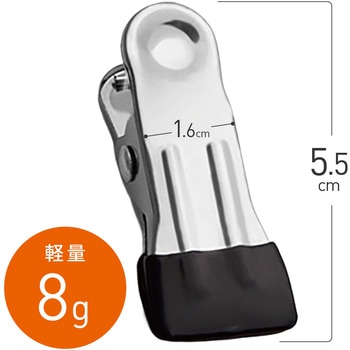 ステンレス 洗濯バサミ ミニサイズ 20個セット シルバー色 AFF WARE