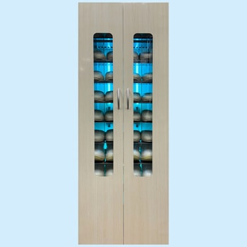 シューズ・安全靴 16足保管 木目調ドア - 東邦歯科産業