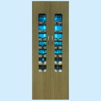 シューズ・安全靴 16足保管 木目調ドア - 東邦歯科産業