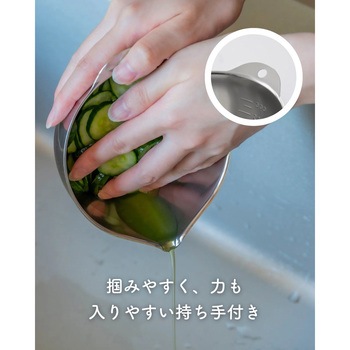 液だれしない ボウル 片口 ミニ 目盛付き 300cc 300ml ステンレス製 be worth style(ビーワーススタイル)