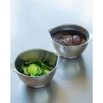 液だれしない ボウル 片口 ミニ 目盛付き 300cc 300ml ステンレス製 be worth style(ビーワーススタイル)