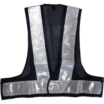 安全ベスト/70mmタイプ ショート丈〈紺/白〉 ミズケイ