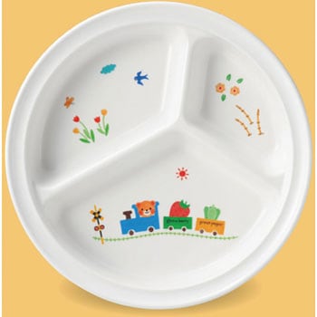 丸ランチ皿(ぽっぽらんど) スリーライン