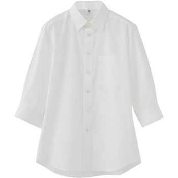 男女兼用レギュラーカラー七分袖シャツ /Mサイズ - セブンユニフォーム