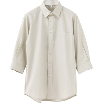 男女兼用レギュラーカラー七分袖シャツ /SSサイズ セブンユニフォーム