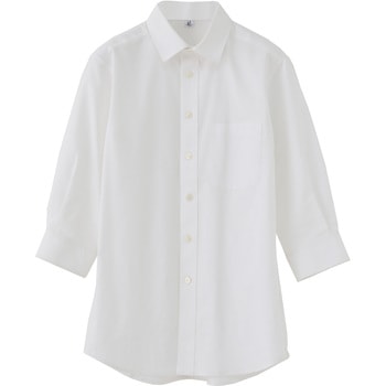 男女兼用レギュラーカラー七分袖シャツ /SSサイズ セブンユニフォーム