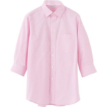 男女兼用レギュラーカラー七分袖シャツ /SSサイズ セブンユニフォーム