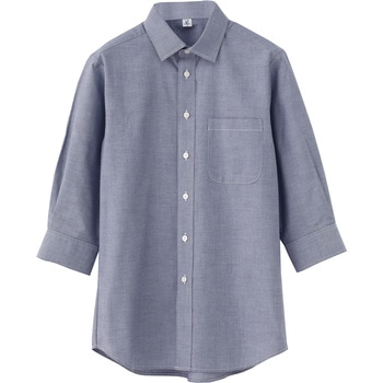 男女兼用レギュラーカラー七分袖シャツ /SSサイズ セブンユニフォーム