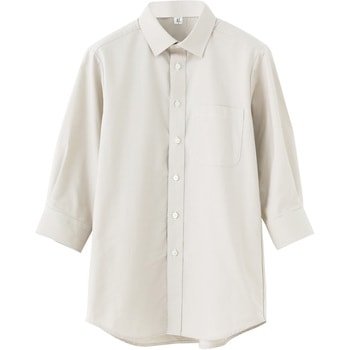 男女兼用レギュラーカラー七分袖シャツ /SSサイズ セブンユニフォーム