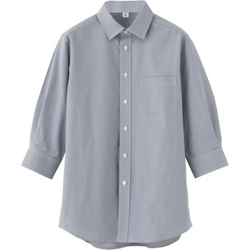 男女兼用レギュラーカラー七分袖シャツ /SSサイズ セブンユニフォーム