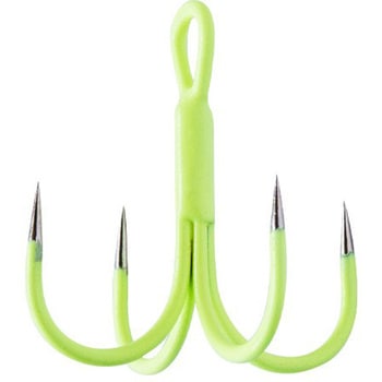 TH-04G/GLOW QUAD 太刀魚ジギングフック バーブレス ガチャクラフト