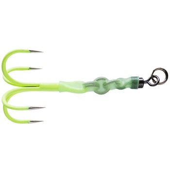 AH-01G/GLOW QUAD 太刀魚ジギングアシスト バーブレス ガチャクラフト