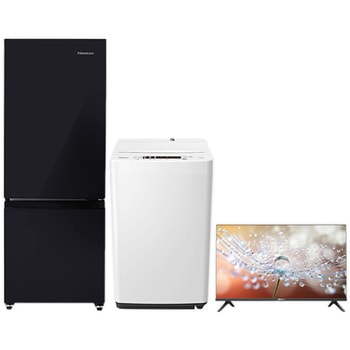 家電3点セット (162L冷蔵庫 4.5kg洗濯機 32型液晶テレビ) Hisense(ハイセンス)