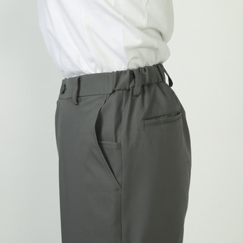 男女兼用センタープレスパンツ 脇ゴム仕様 /3Lサイズ - セブンユニフォーム