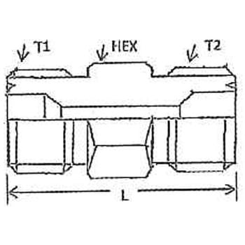液化炭酸ガスボンベ連結ホース用継手 WxW アート機工