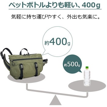 ナイロンメッセンジャーバッグ-クロ - GULLWIING