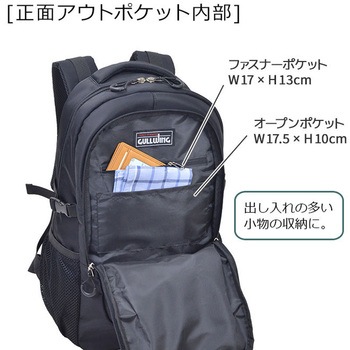 大開きナイロンリュック - GULLWIING