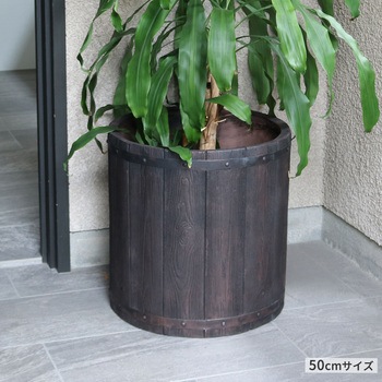 「FARBOR」 ファーバー 木調FRPプランター (丸型) 住まいスタイル