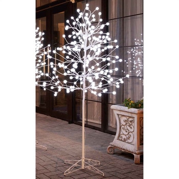 冬装飾 クリスマス イルミネーション LEDケサランパサラン立ち木ライト 高さ184cm ストア・エキスプレス