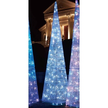 冬装飾 クリスマス イルミネーション LEDビッグクリスタルライトツリー 高さ210cm ストア・エキスプレス