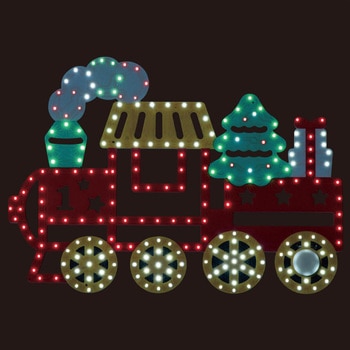 冬装飾 クリスマス イルミネーション LED(SMD)モチーフライト クリスマストレイン 幅40cm ストア・エキスプレス