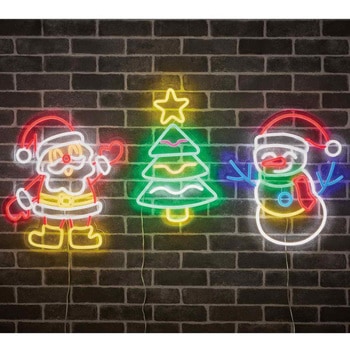 冬装飾 クリスマス イルミネーション LEDネオンモチーフライト ストア・エキスプレス