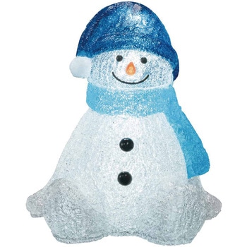 冬装飾 クリスマス イルミネーション LEDモチーフライト おすわりスノーマン ブルー ストア・エキスプレス