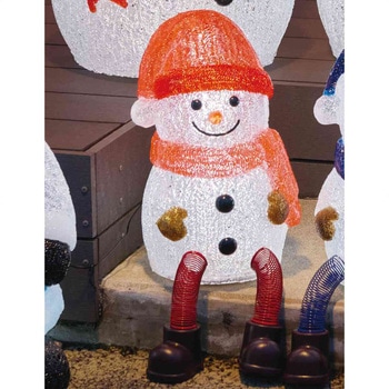 冬装飾 クリスマス イルミネーション LEDブリリアントモチーフライト 足ブラスノーマン ストア・エキスプレス
