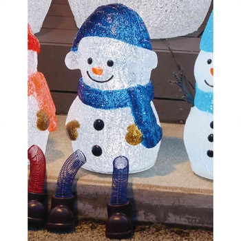 冬装飾 クリスマス イルミネーション LEDブリリアントモチーフライト 足ブラスノーマン ストア・エキスプレス