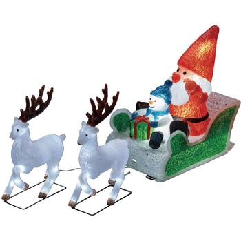 冬装飾 クリスマス イルミネーション LEDモチーフライト トナカイソリ&サンタ・スノーマン ストア・エキスプレス