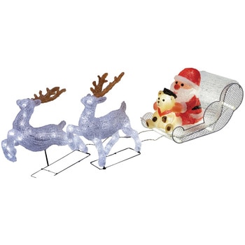 冬装飾 クリスマス イルミネーション LEDモチーフライト トナカイソリ&サンタ ストア・エキスプレス