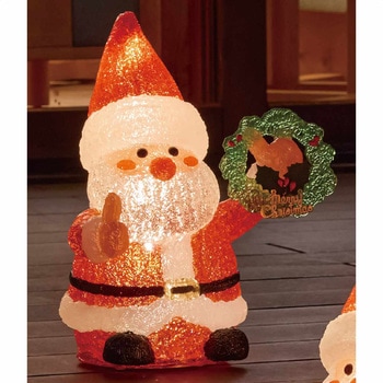 冬装飾 クリスマス イルミネーション LEDモチーフ サンタの森 リース ストア・エキスプレス
