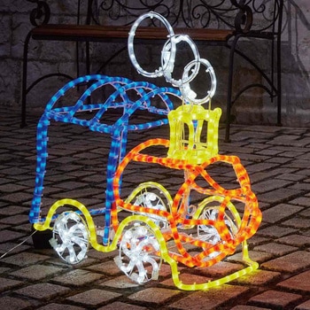 冬装飾 クリスマス イルミネーション LEDチューブライト トレイン ストア・エキスプレス