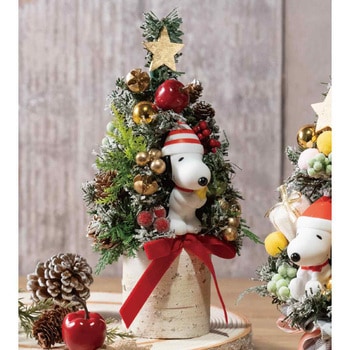 冬装飾 クリスマス キャラクターデコレーション ミニクリスマスツリー スヌーピー ストア・エキスプレス